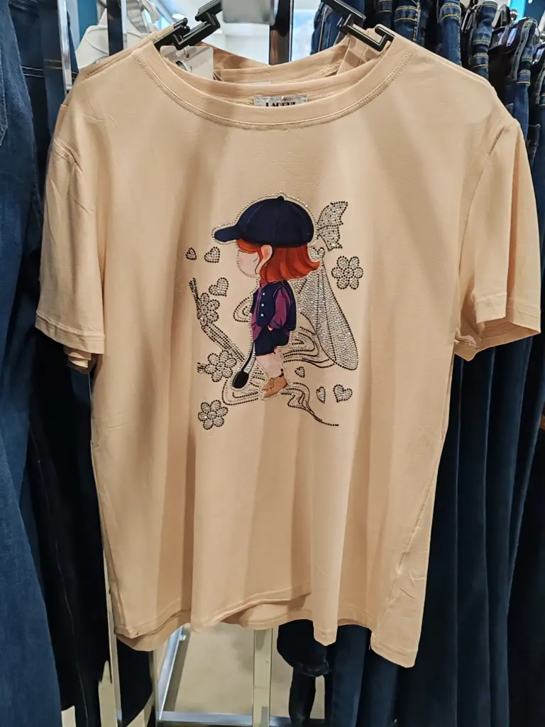 Blusa Estampado Niña L/XL Beige