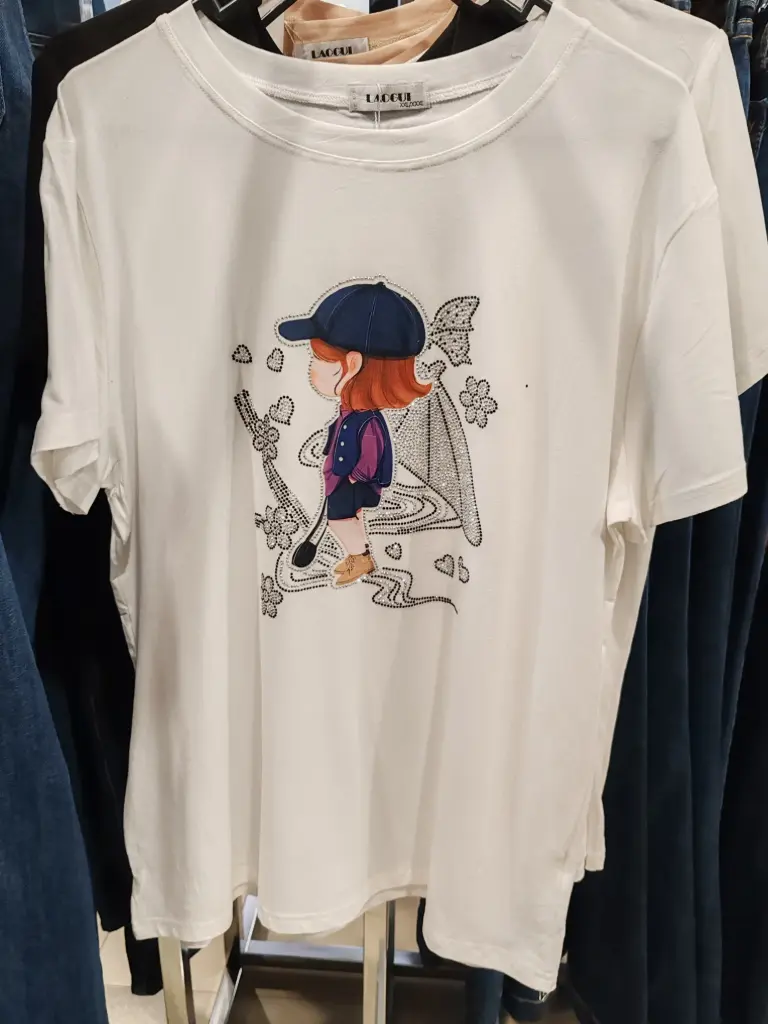 Blusa Estampado Niña XXL/XXXL Blanco