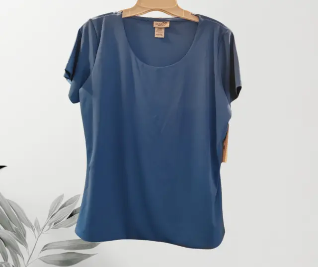 Blusa Manga Corta London Fashion 1EG Azul
