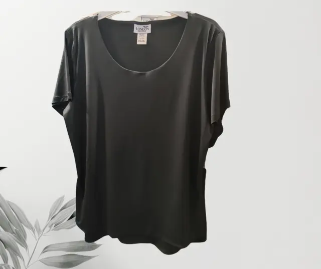 Blusa Manga Corta London Fashion 1EG Negro 