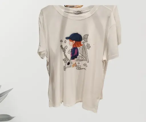 [MOD290620320] Blusa Estampado Niña L/XL Blanco