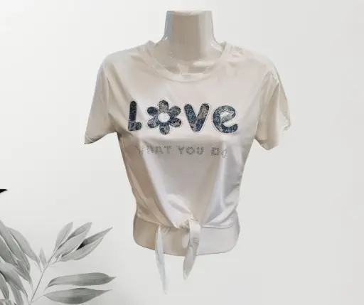 [MOD290620351] Blusa Loagui Love  Blanco