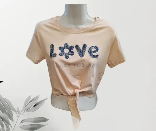 [MOD290620353] Blusa Loagui Love  Naranja