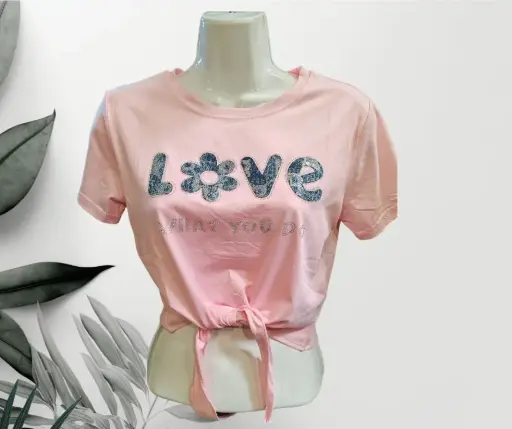 [MOD290620355] Blusa Loagui Love  Rosa