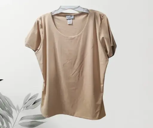 [MOD290620360] Blusa Manga Corta London Fashion 2EG Beige