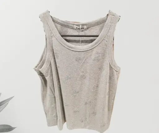 [MOD290620399] Blusa Tirantes Love  Gris